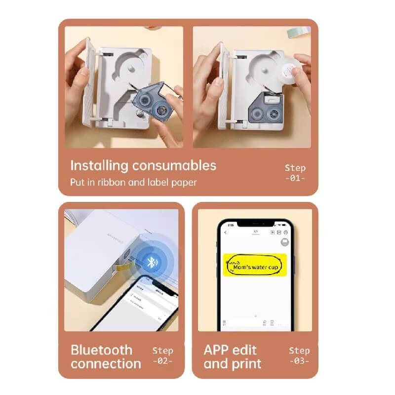Étiquettes autocollantes blanc pur NIIMBOT, compatibles avec N1