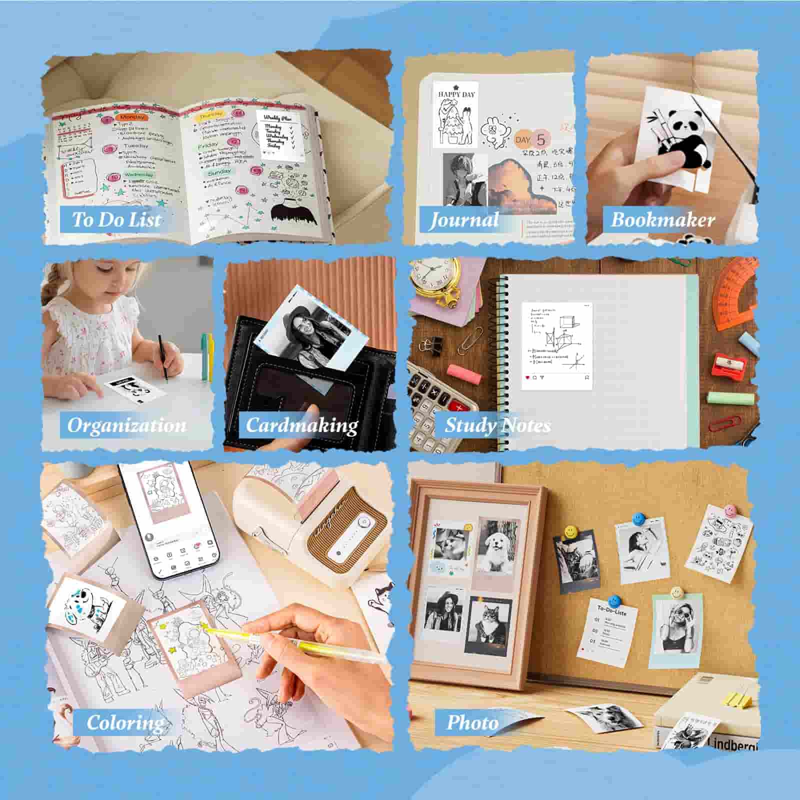 Papier photo et étiquettes rouge noir NIIMBOT uniquement pour B21 Pro/B1 Pro