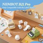 Papier photo et étiquettes rouge noir NIIMBOT uniquement pour B21 Pro/B1 Pro