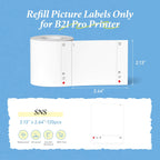 Papier photo et étiquettes rouge noir NIIMBOT uniquement pour B21 Pro/B1 Pro