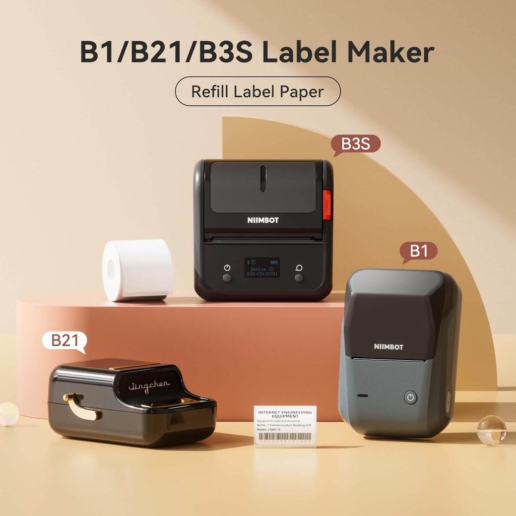 Set de rubans d'étiquettes NIIMBOT – pour B21,B1,B3S,K3,K2