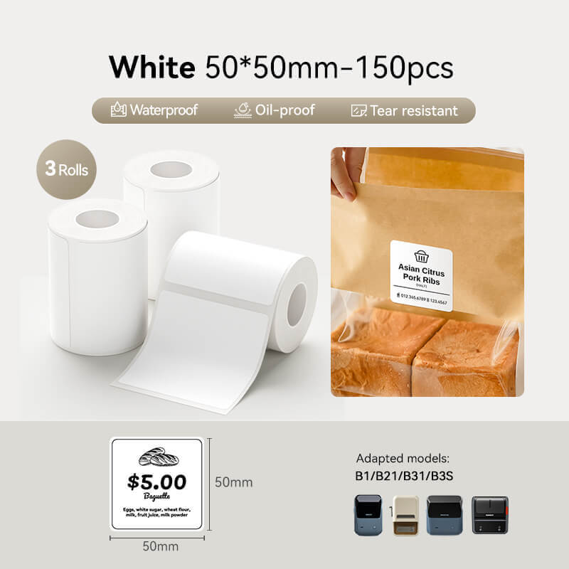 Set de rubans d'étiquettes NIIMBOT – pour B21,B1,B3S,K3,K2