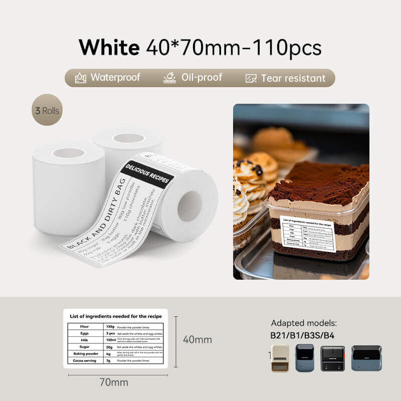 Set de rubans d'étiquettes NIIMBOT – pour B21,B1,B3S,K3,K2