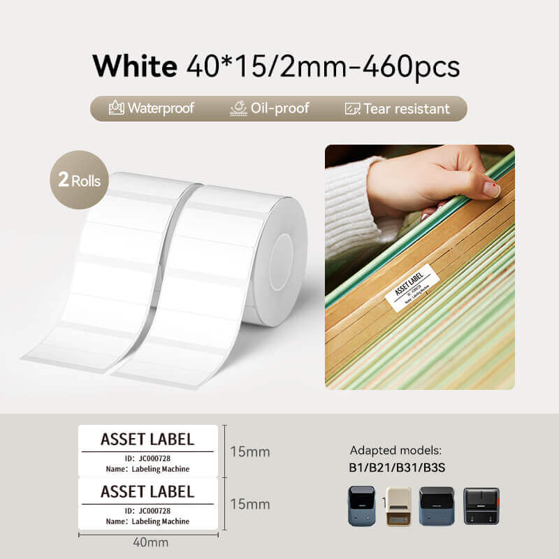 Set de rubans d'étiquettes NIIMBOT – pour B21,B1,B3S,K3,K2