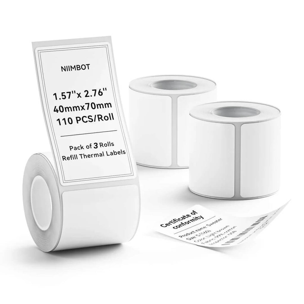 Set de rubans d'étiquettes NIIMBOT – pour B21,B1,B3S,K3,K2