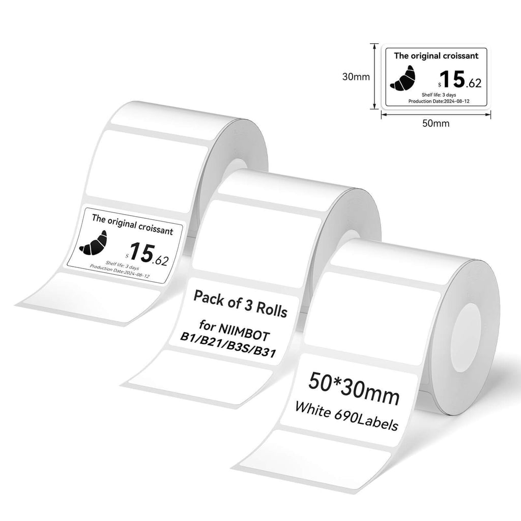 Set de rubans d'étiquettes NIIMBOT – pour B21,B1,B3S,K3,K2