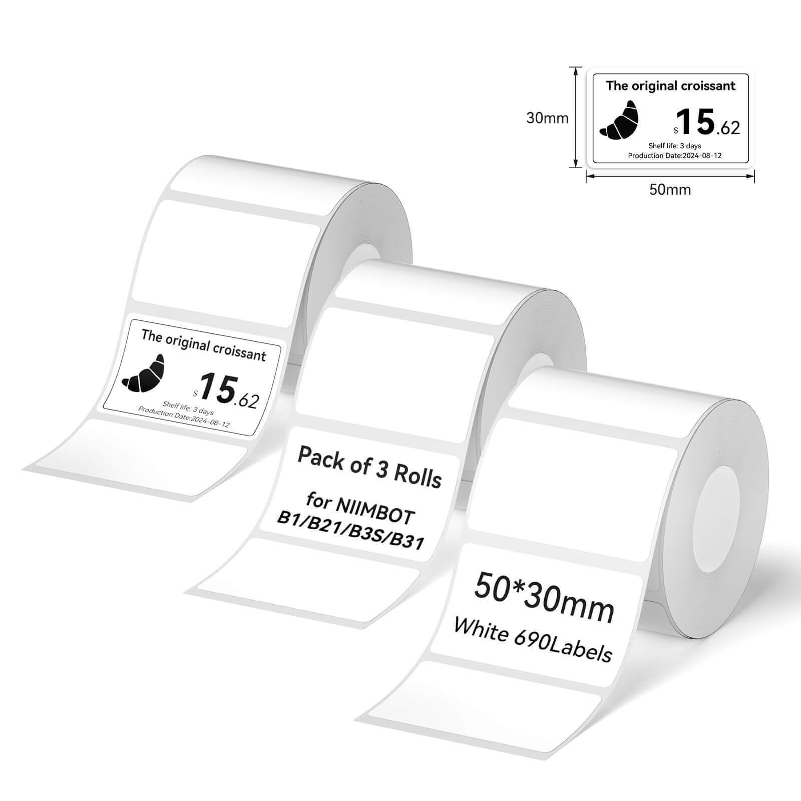 Set de rubans d'étiquettes NIIMBOT – pour B21,B1,B3S,K3,K2