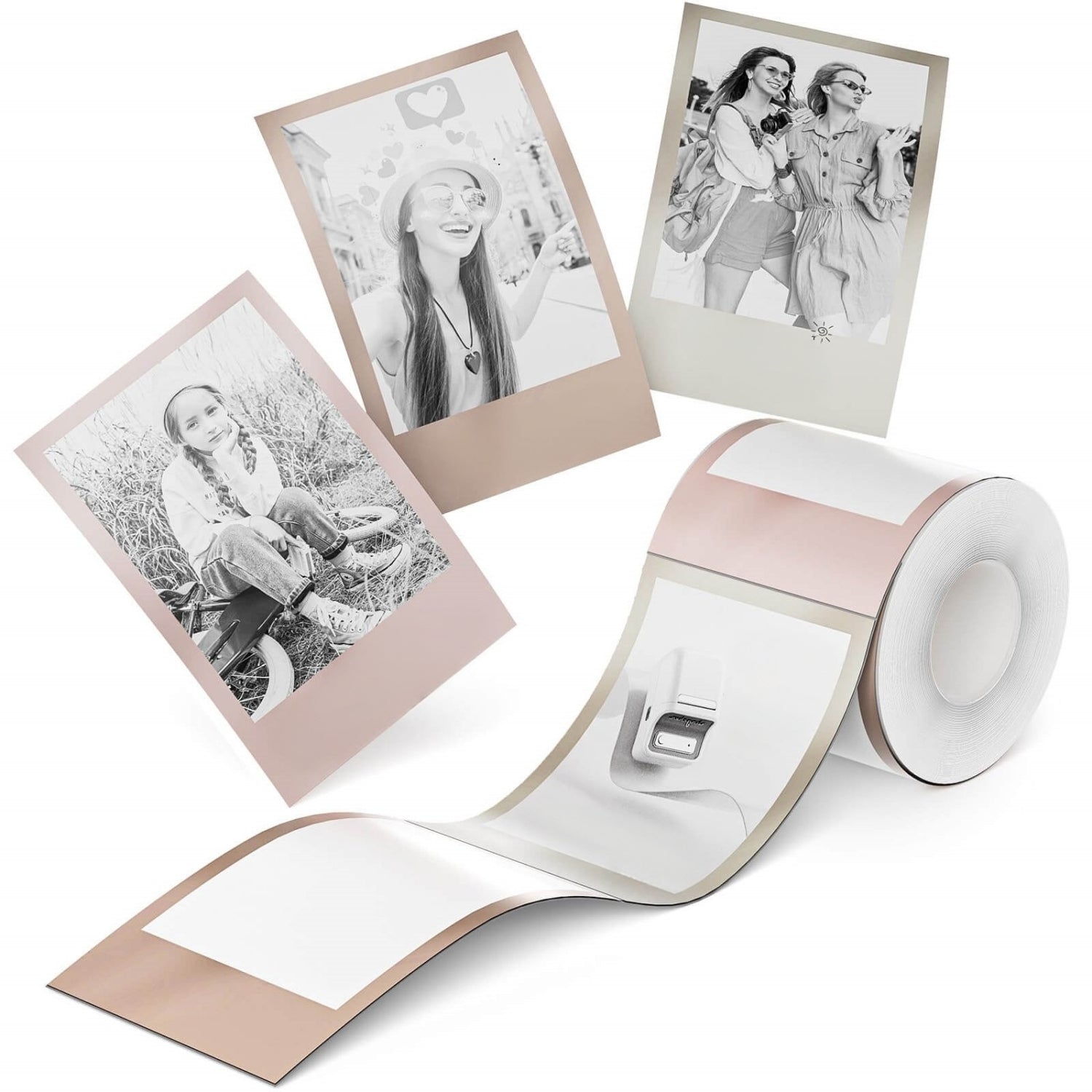 NIIMBOT Papier photo & étiquettes bicolores pour B21 Pro/B1 Pro