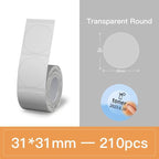 NIIMBOT Ruban d’étiquettes rond pour B21, B1, B3S