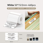 NIIMBOT Ruban d’étiquettes blanc pour B21, B1, B3S