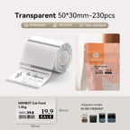 NIIMBOT Ruban d’étiquettes transparent pour B21, B1, B3S