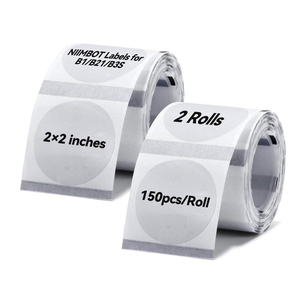 NIIMBOT Ruban d’étiquettes rond pour B21, B1, B3S
