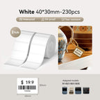 NIIMBOT Ruban d’étiquettes blanc pour B21, B1, B3S