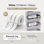 NIIMBOT Ruban d’étiquettes blanc pour D11, D110, D101