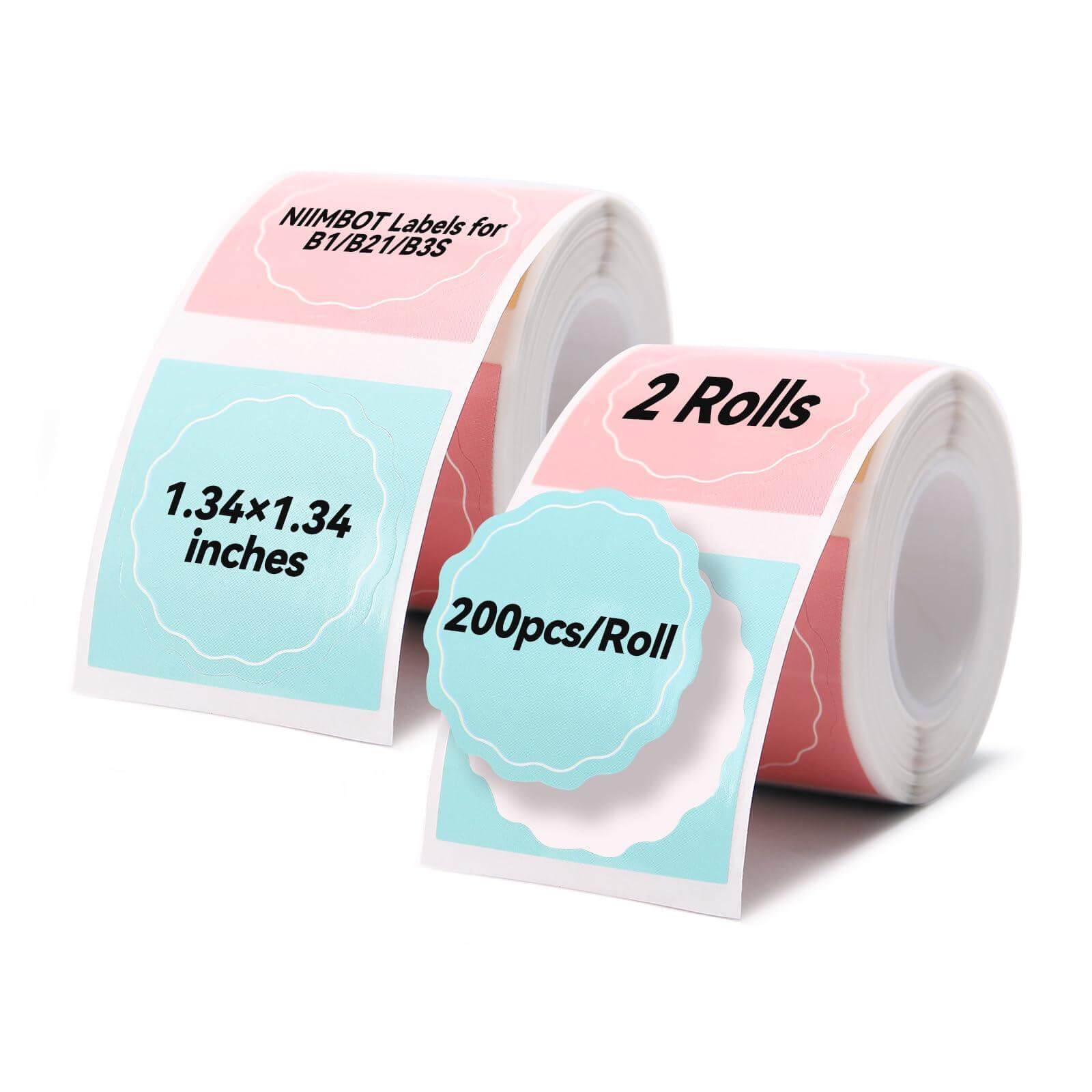 NIIMBOT Ruban d’étiquettes rond pour B21, B1, B3S