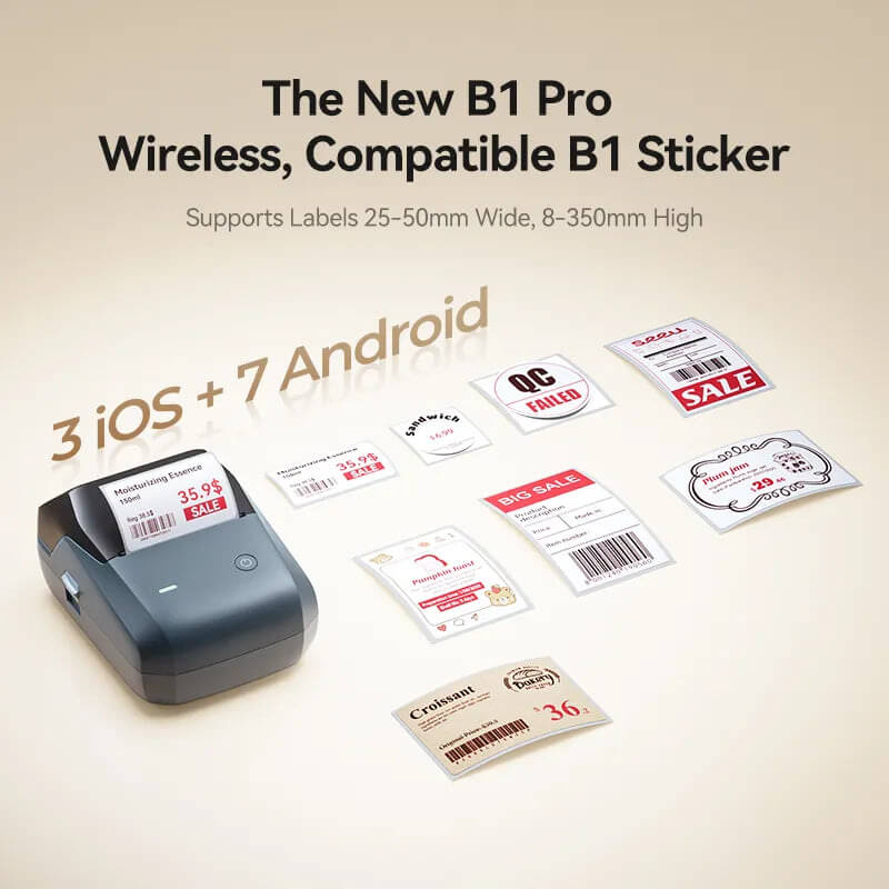 NIIMBOT B1 Pro Imprimante d'étiquettes