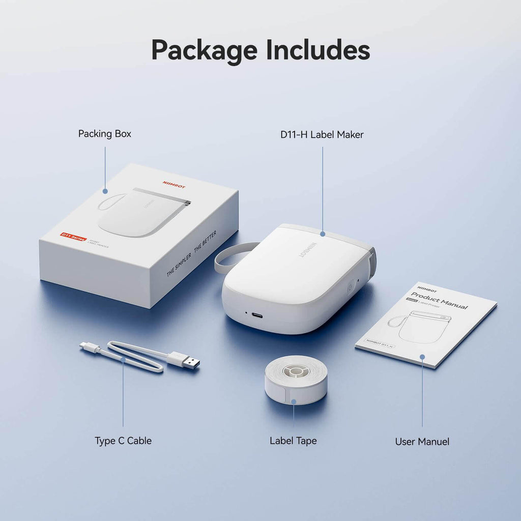 NIIMBOT D11 Nouvelle Version Imprimante d'étiquettes