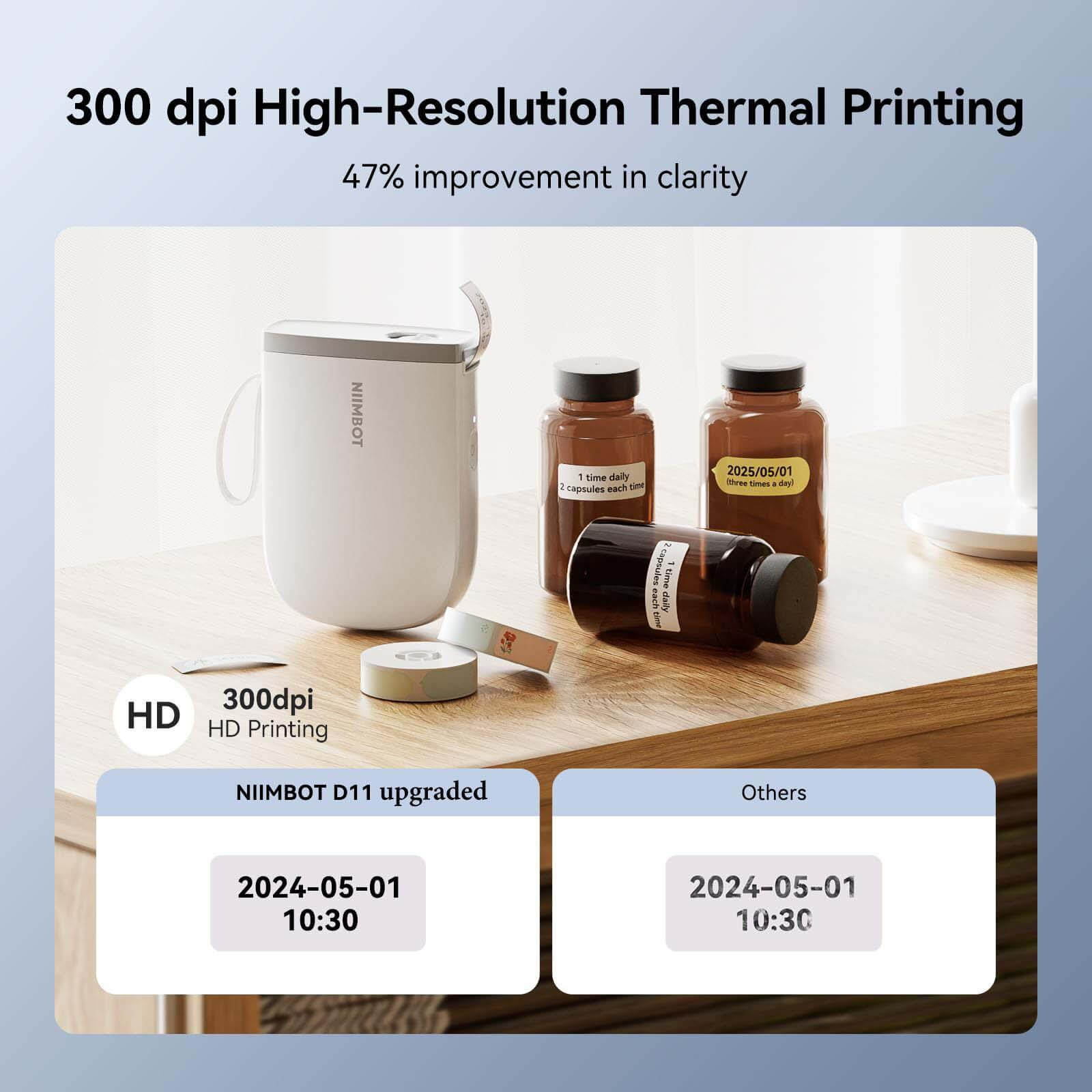 NIIMBOT D11 Nouvelle Version Imprimante d'étiquettes
