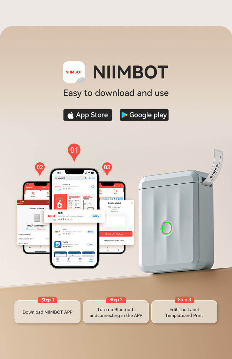 niimbot d110 etiqueteuse infos nutritionnelles