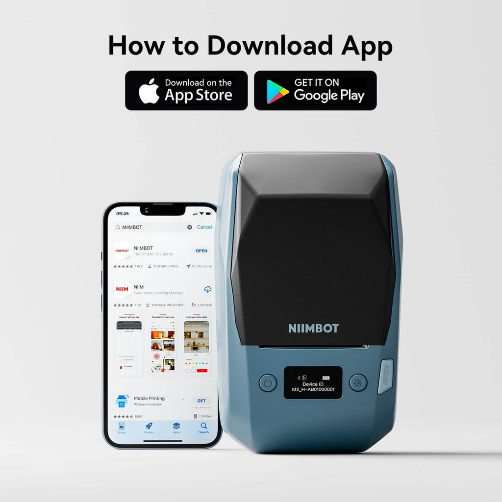 NIIMBOT M2 Imprimante d'étiquettes thermique